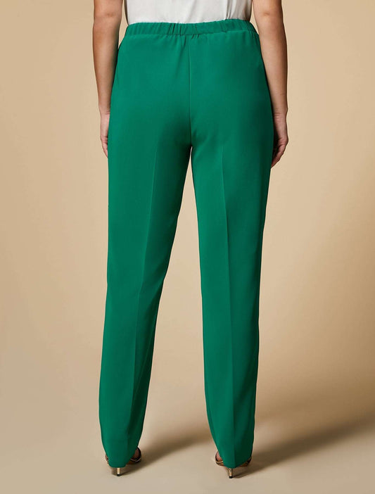 Trousers RAPSODIA-1 iconic fit triacetate blend with elastic waist and pleats