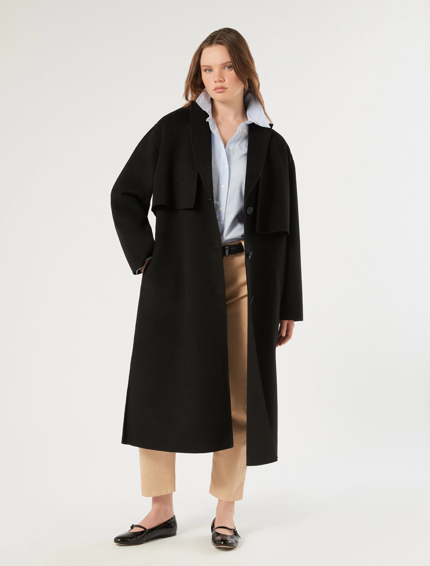 ACCIAIO Transformable Wool-Blend Coat – Persona by Marina Rinaldi