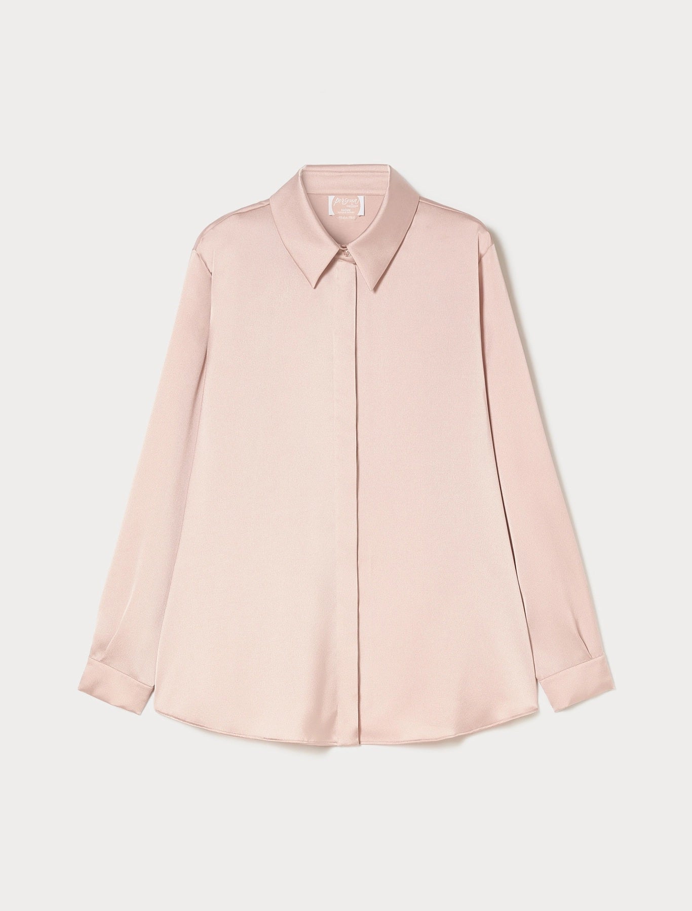OBOLI Hammered Satin Shirt – Persona by Marina Rinaldi (N.O.W. Collection)