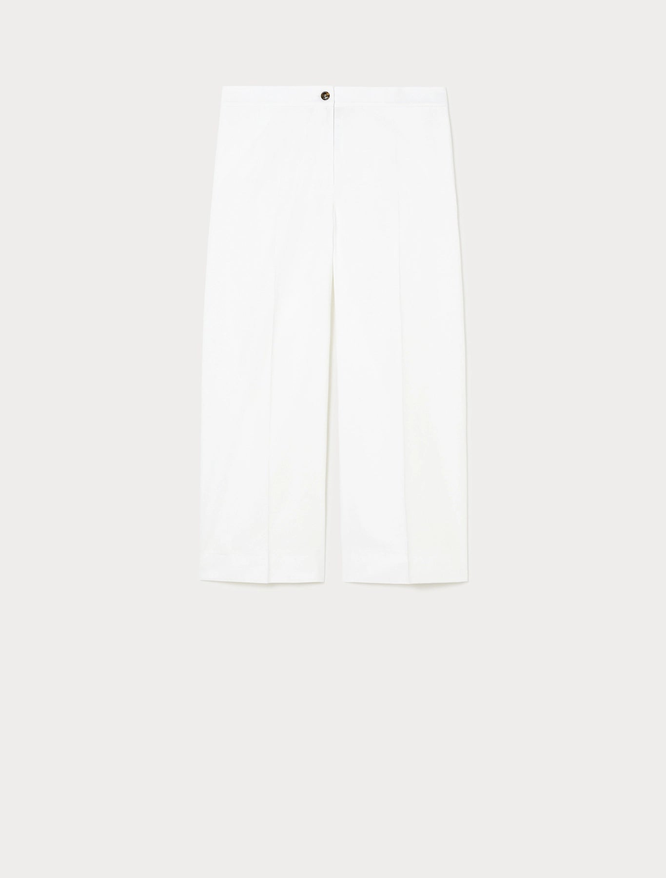 PIETRE straight-leg trousers, crisp white