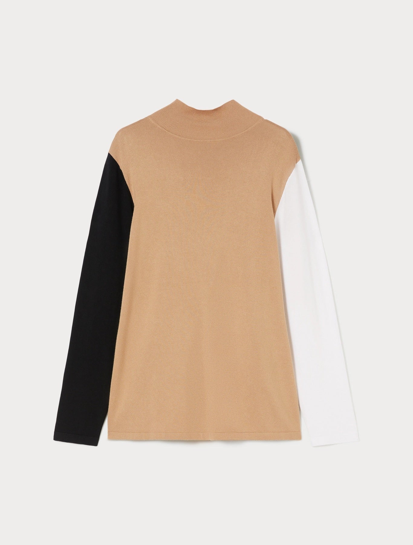 QUIETO Colorblock Mock Polo-Neck Sweater – Persona by Marina Rinaldi (N.O.W. Collection)
