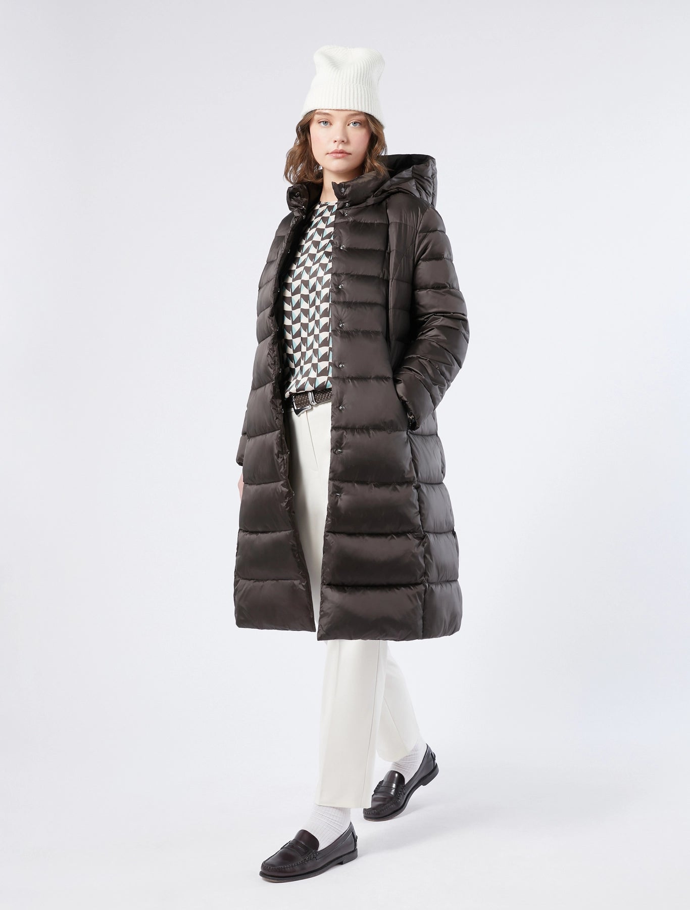 VIADANA iridescent puffer coat