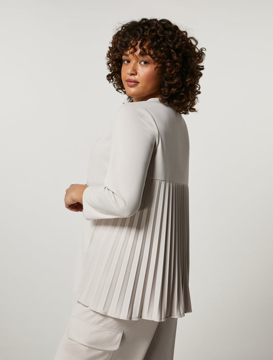 ARMONIA tunic with pleated back in ivory