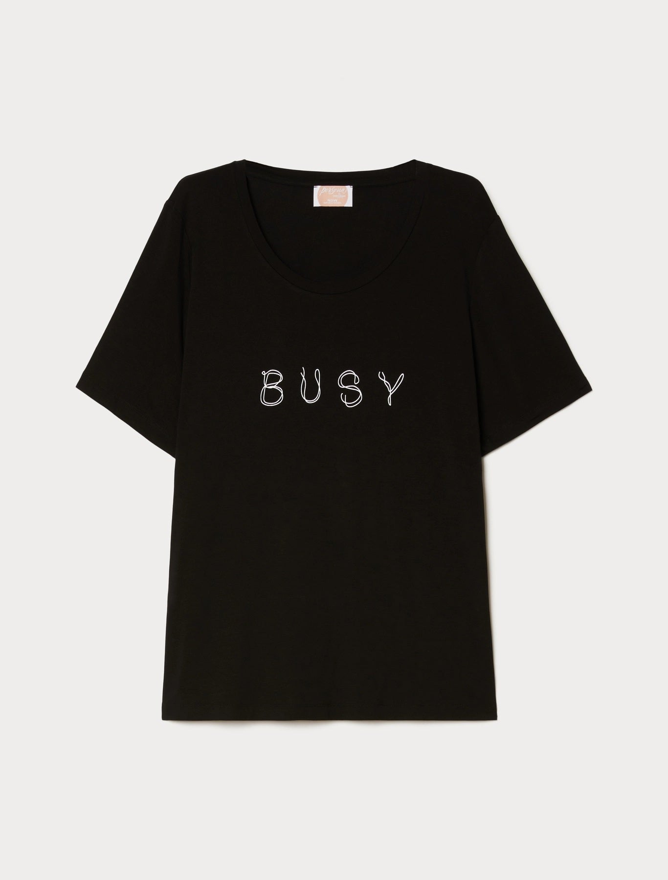 ALBI T-shirt in Stretch Viscose with Front Print – Persona by Marina Rinaldi