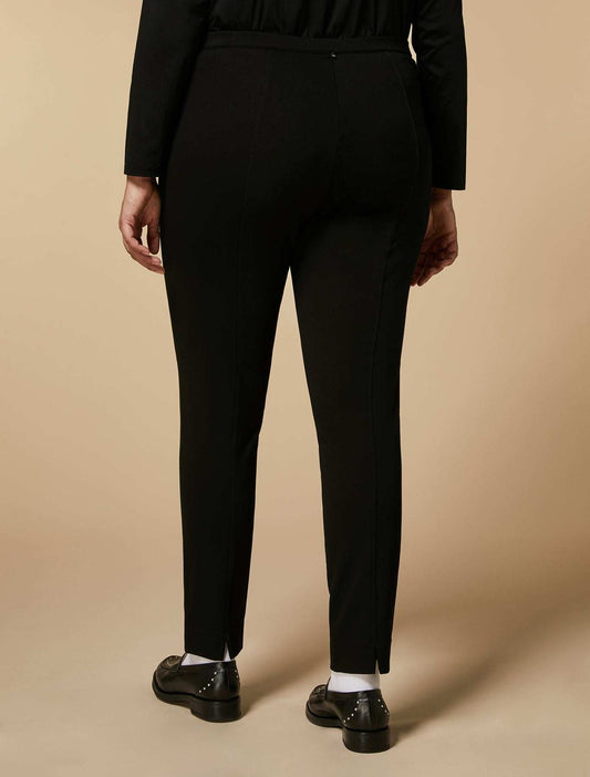 Leggings OCCHIATA medium-rise slim fit Milano knitted jersey with ergonomic arrow hem details