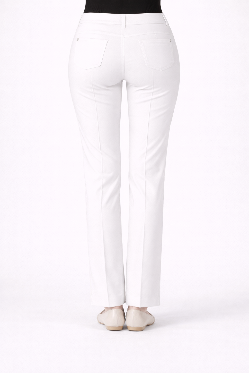 BAGORDO classic trousers by Persona by Marina Rinaldi in tailored cotton with stretch for office and smart casual wear