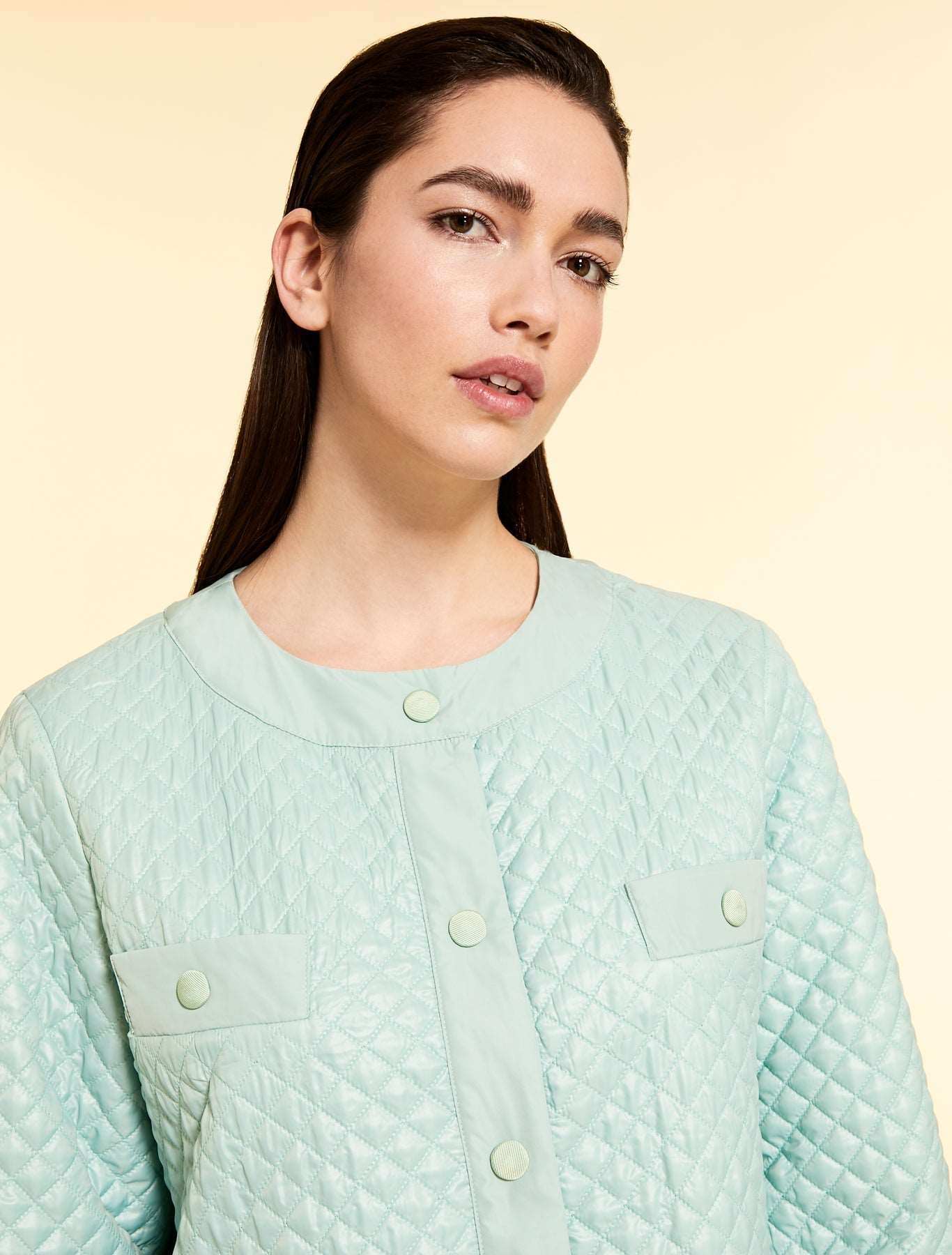 Luxurious quilted down coat PALMA with water-repellent fabric and taffeta lining
