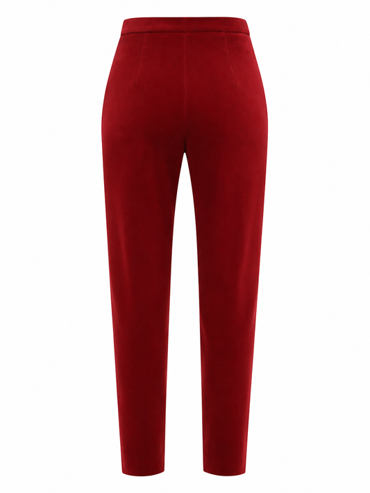 Red pants on a white background