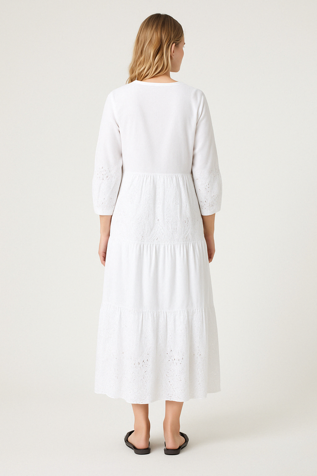ONTANO Broderie Anglaise Cotton Dress —Persona by Marina Rinaldi