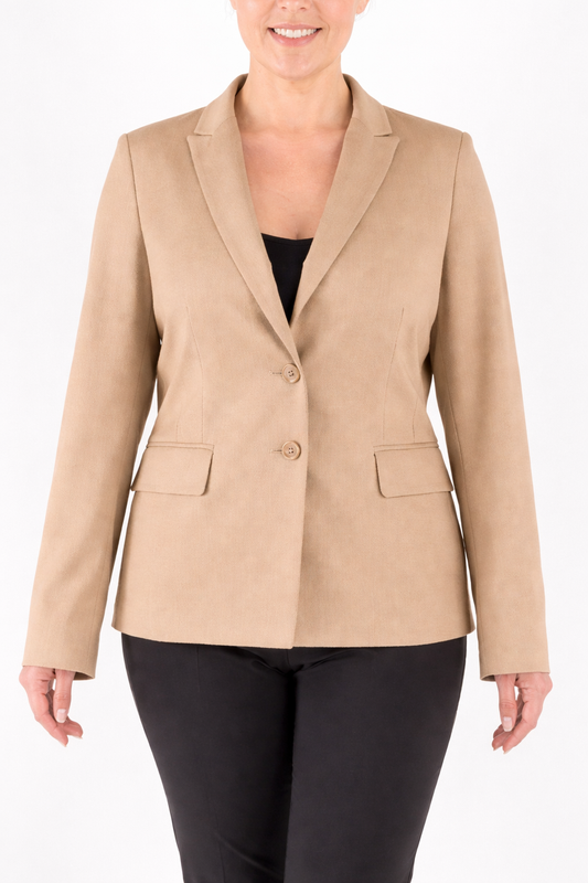 CERCATO fitted jacket by Persona with tailored silhouette, structured waistband, and front pockets for office and formal wear