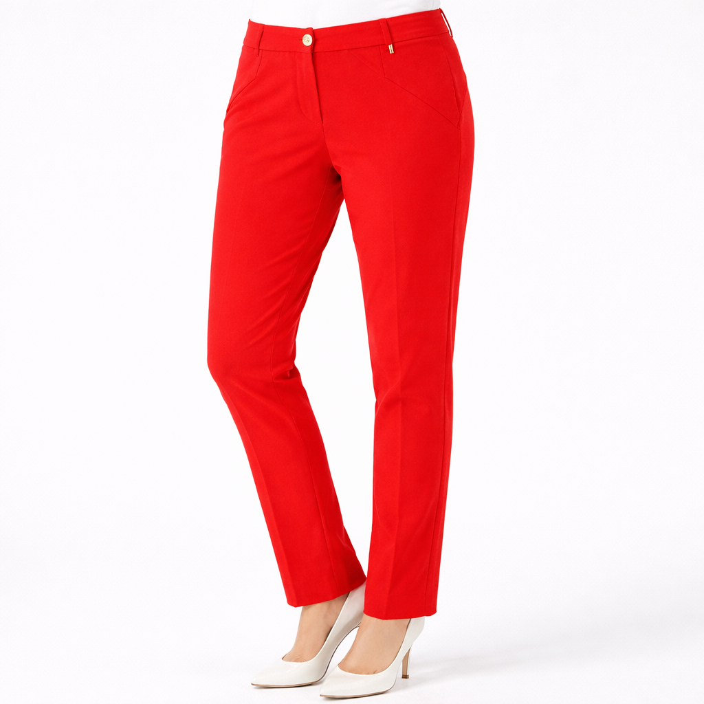 BURE slim trousers by Persona with a slim-leg tailored fit and clean silhouette in cotton-acrylic blend for office and smart casual wear