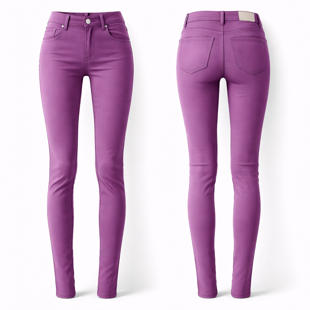 High-rise cropped jeans with crystal-embellished front pockets by Persona by Marina Rinaldi