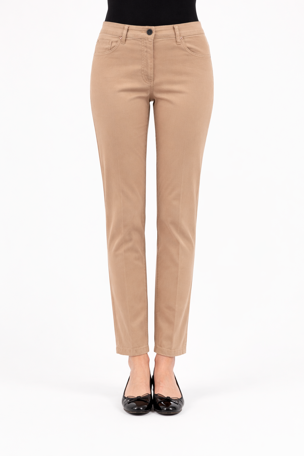 High-rise stretch jeans by Persona by Marina Rinaldi with sleek fit and comfortable fabric