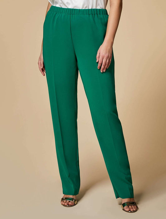 Trousers RAPSODIA-1 iconic fit triacetate fabric with elastic waist and pleats