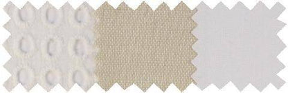 CREME linen skirt with perforated cotton detail and welt pockets in a natural breathable fabric