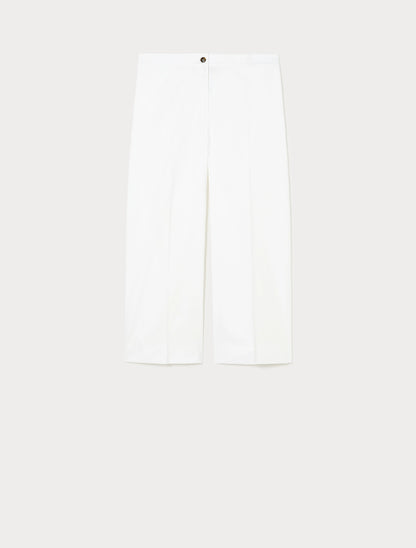 PIETRE straight-leg trousers, crisp white