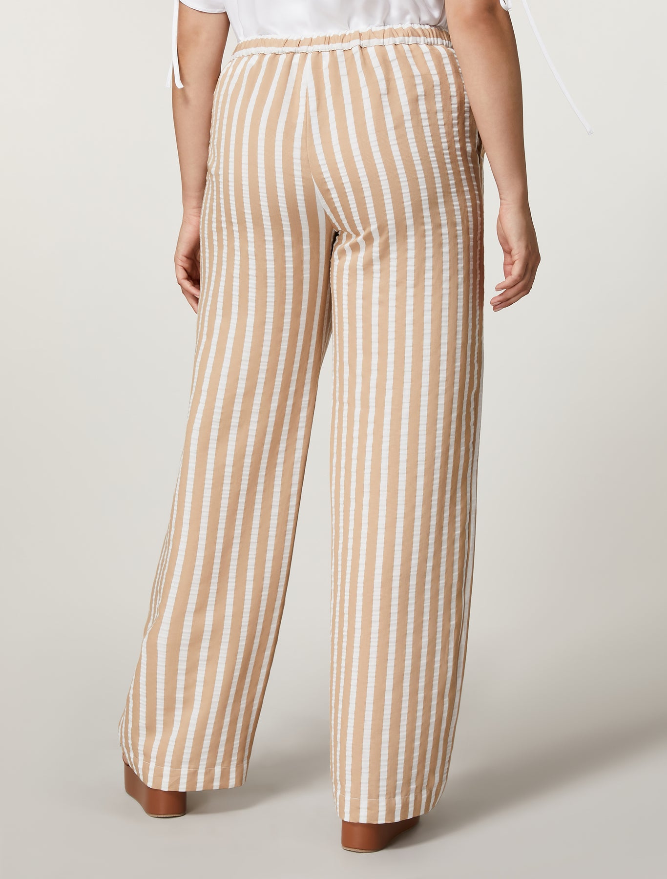 CRISMA Striped Palazzo Trousers – Persona by Marina Rinaldi