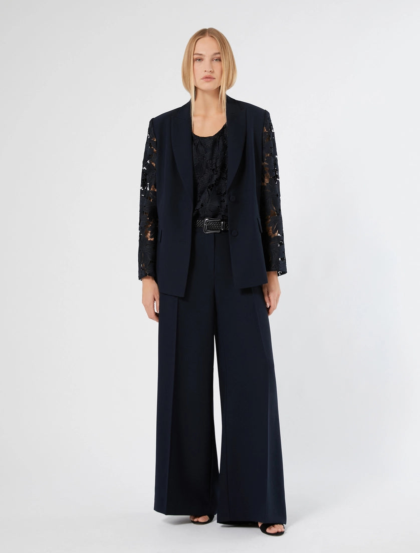 ORIGANO Trousers in Matte Envers Satin Crêpe – Persona by Marina Rinaldi