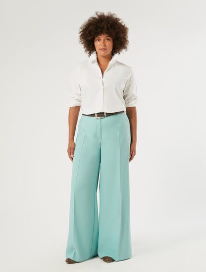 ORIGANO Trousers in Matte Envers Satin Crêpe – Persona by Marina Rinaldi