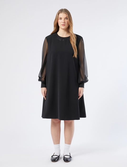 ADESSO A-line dress with chiffon sleeves