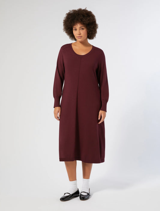 MIRETTA Stretch Viscose Midi Dress – Persona by Marina Rinaldi (N.O.W. Collection)