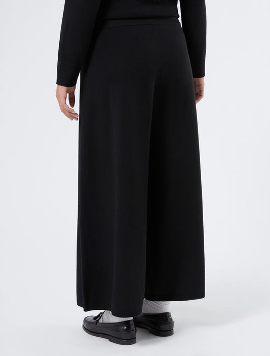 TEMPIO wide-leg knit trousers