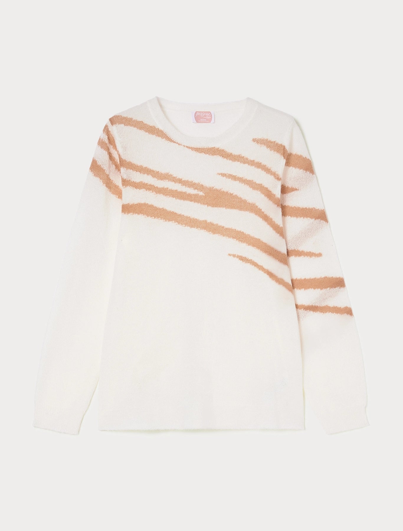 WAINER Mohair-Blend Sweater with Pattern – Persona by Marina Rinaldi (N.O.W. Collection)