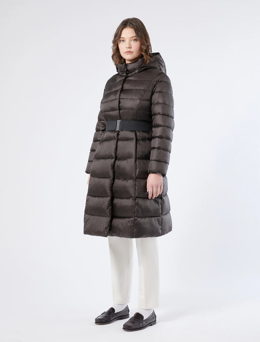 Iridescent puffer coat Viadana — front view