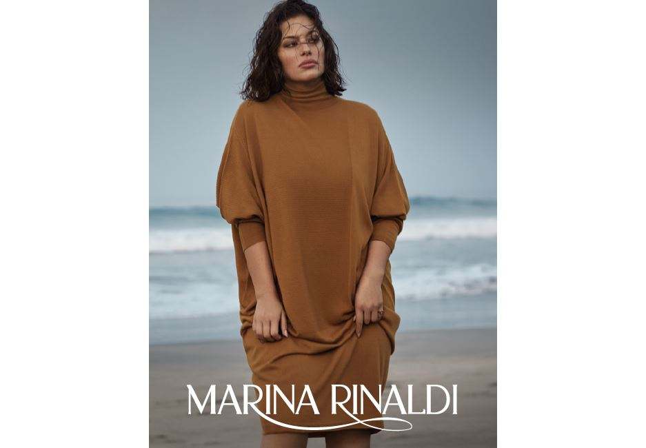 Seamless Dress GRACE in ultra-fine merino wool with trapeze silhouette and high collar