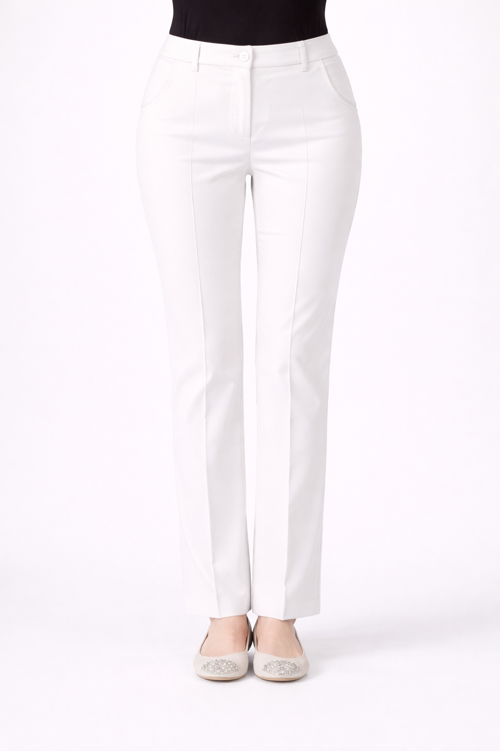 BAGORDO classic trousers by Persona by Marina Rinaldi tailored cotton stretch office wear
