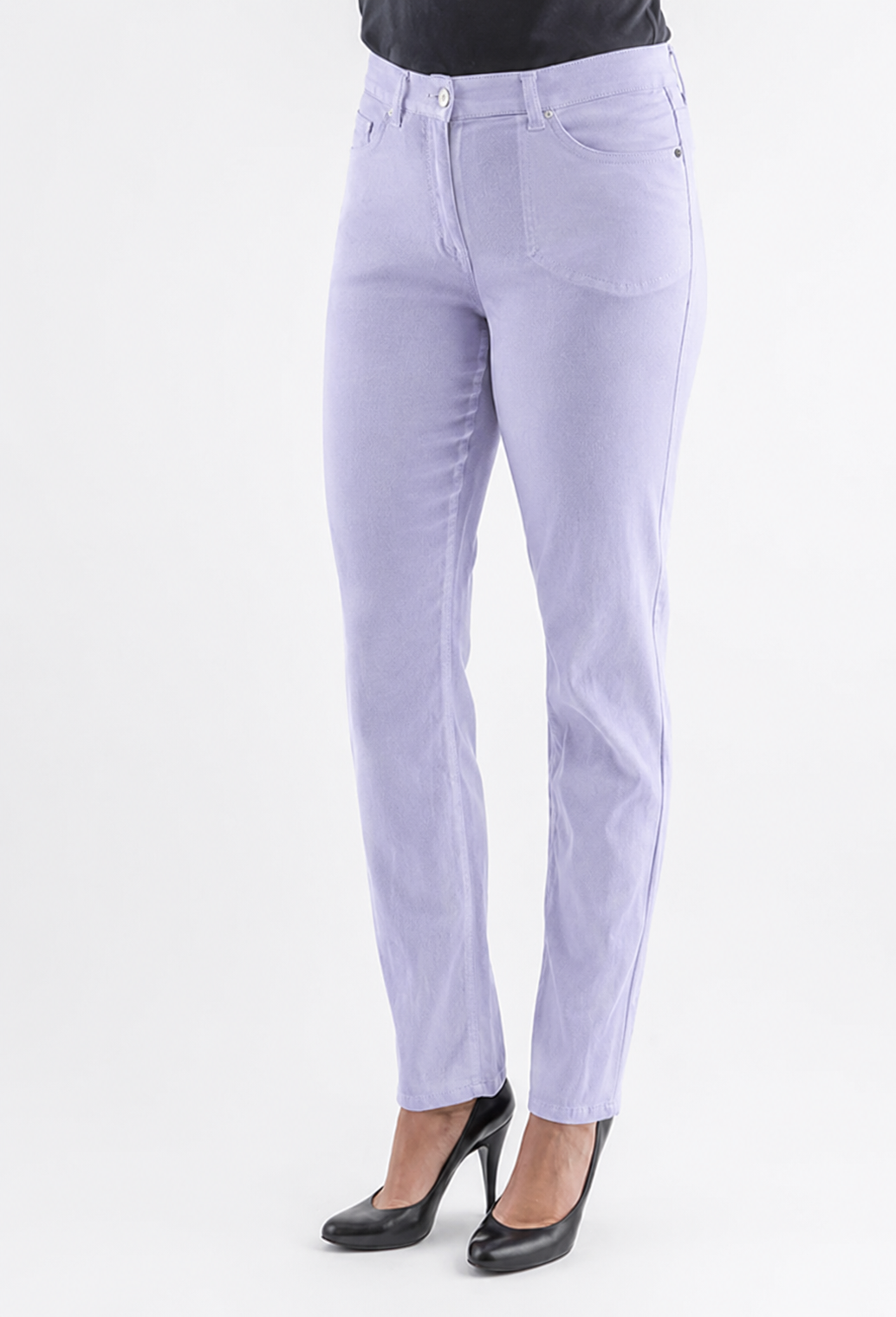 RISAIA classic trousers in breathable linen-cotton blend with tailored waistband and side pockets for sophisticated summer looks