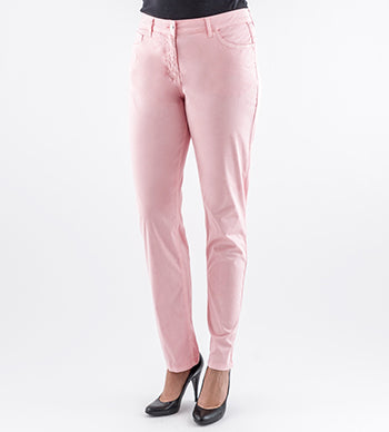 Itaca pink tapered jeans, Persona by Marina Rinaldi, front view