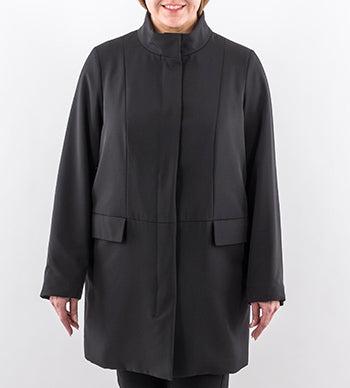 NESSO Quilted Coat lightweight warm with stand-up collar and flap pockets for everyday comfort