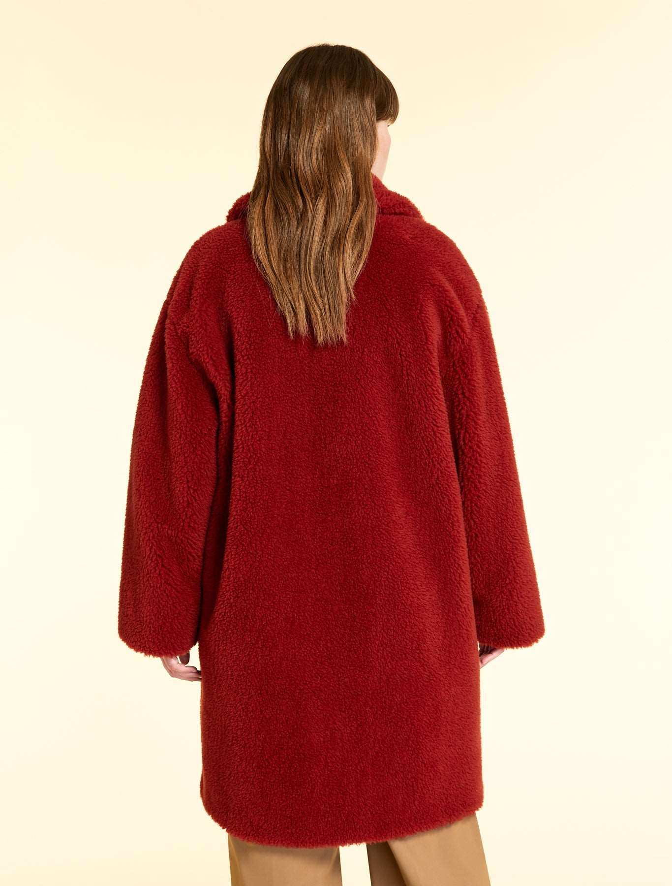 Camel wool Coat TAROCCHI with wide lapels and French pockets
