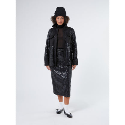 TASO Sequin-Embroidered Lace Pencil Skirt by Persona by Marina Rinaldi
