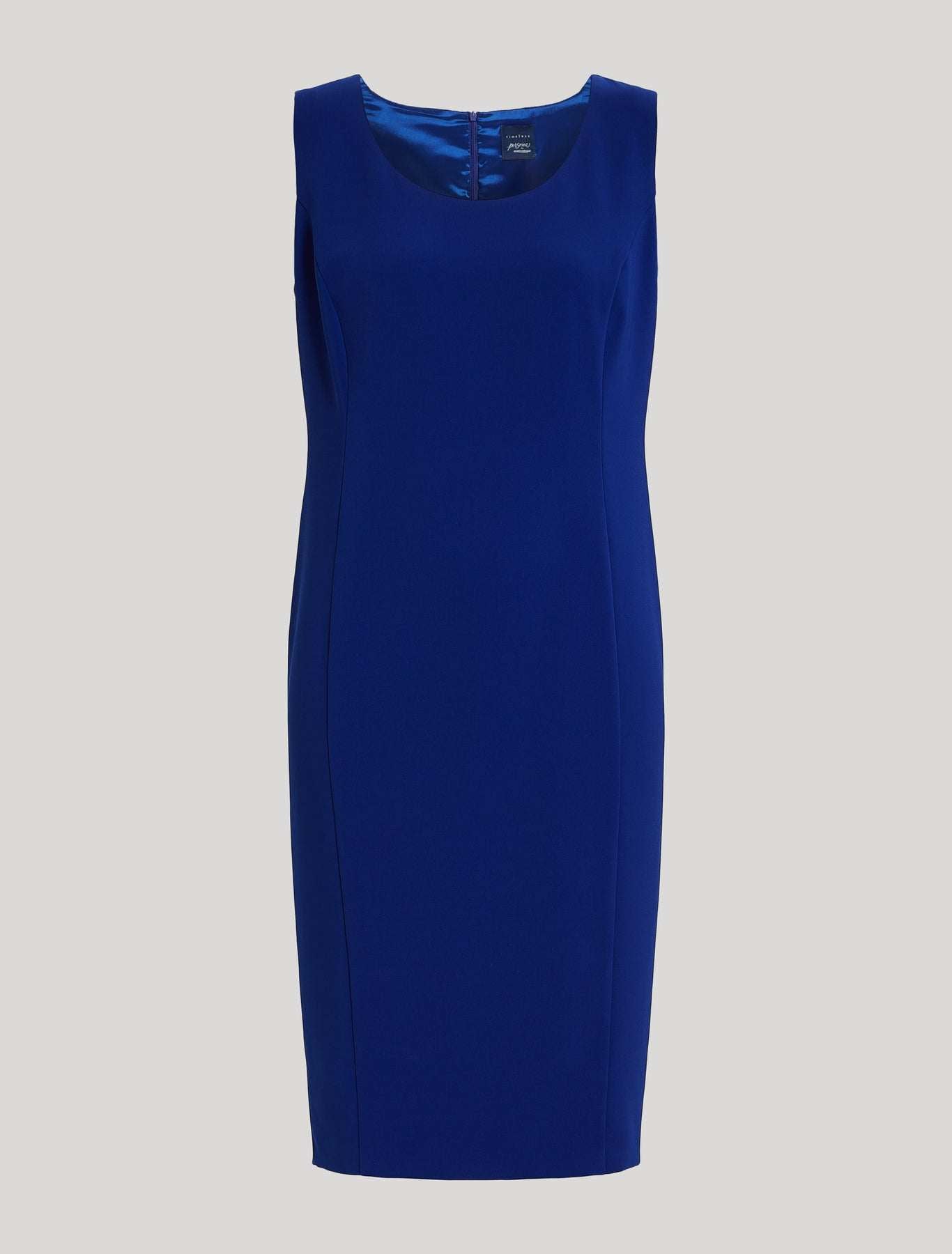 Dress DAMIERE elegant princess pencil dress with round neckline and detachable short sleeves