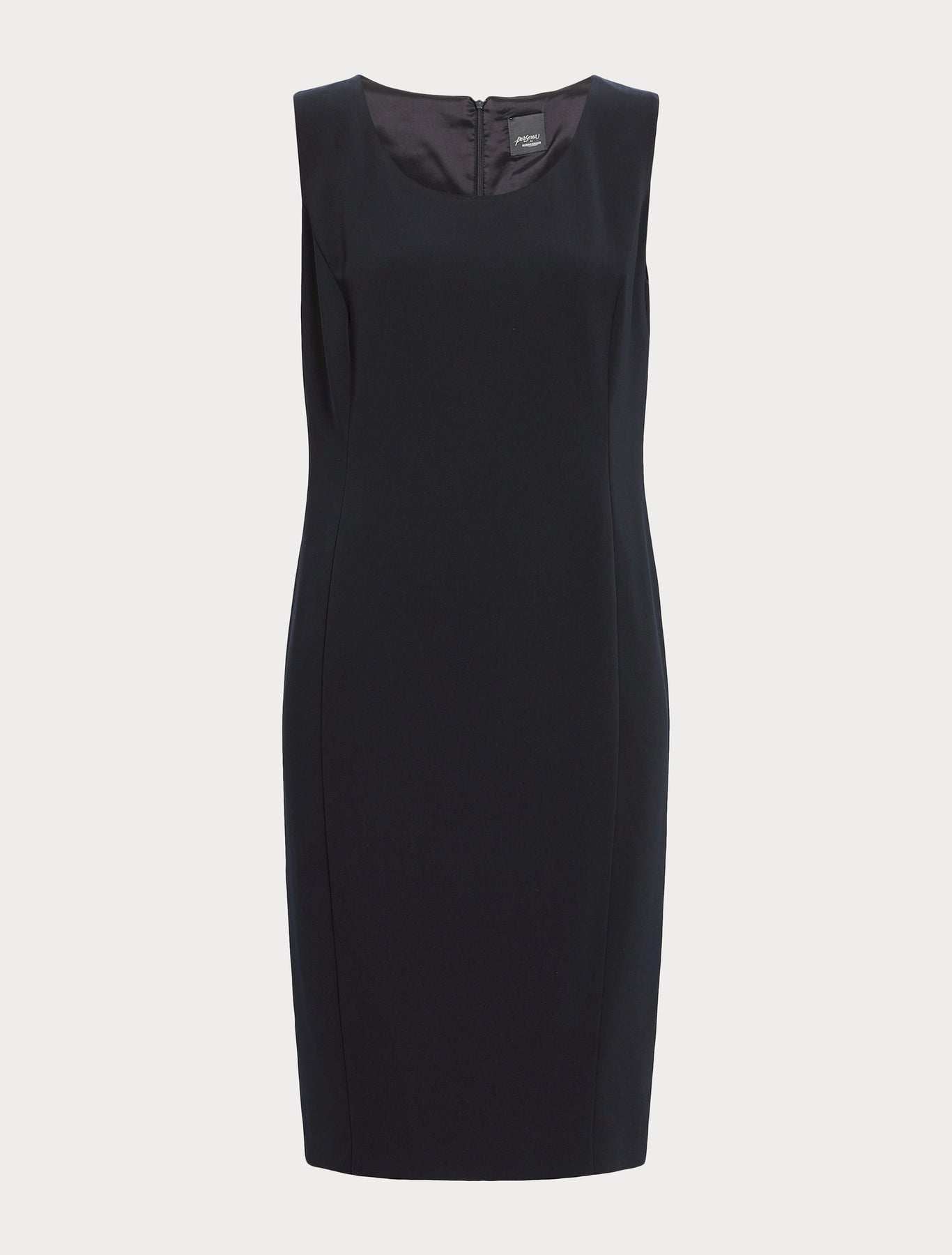 Elegant Dress DAMIERE princess-style with round neckline and detachable sleeves