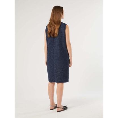 Chanel-inspired TROFEO dress by Persona in bonded jersey with A-line fit and round neckline