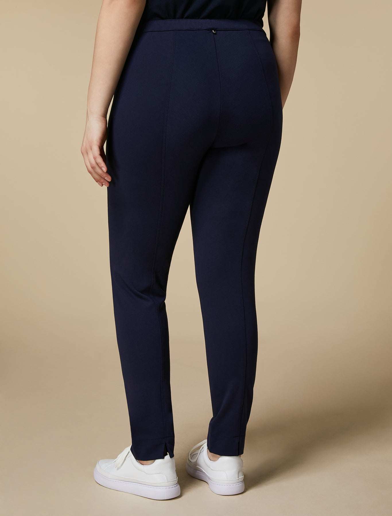 Leggings OCCHIATA slim fit Milano knitted jersey with elastic waistband and arrow hem details
