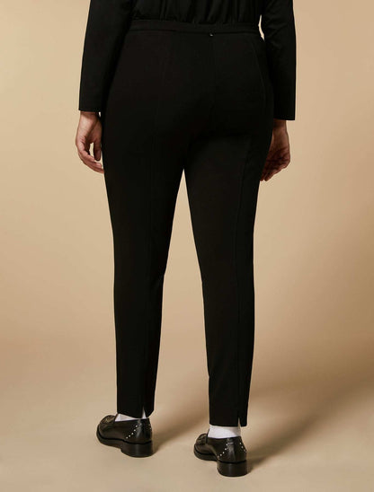 Leggings OCCHIATA medium-rise slim fit Milano knitted jersey with ergonomic arrow hem details