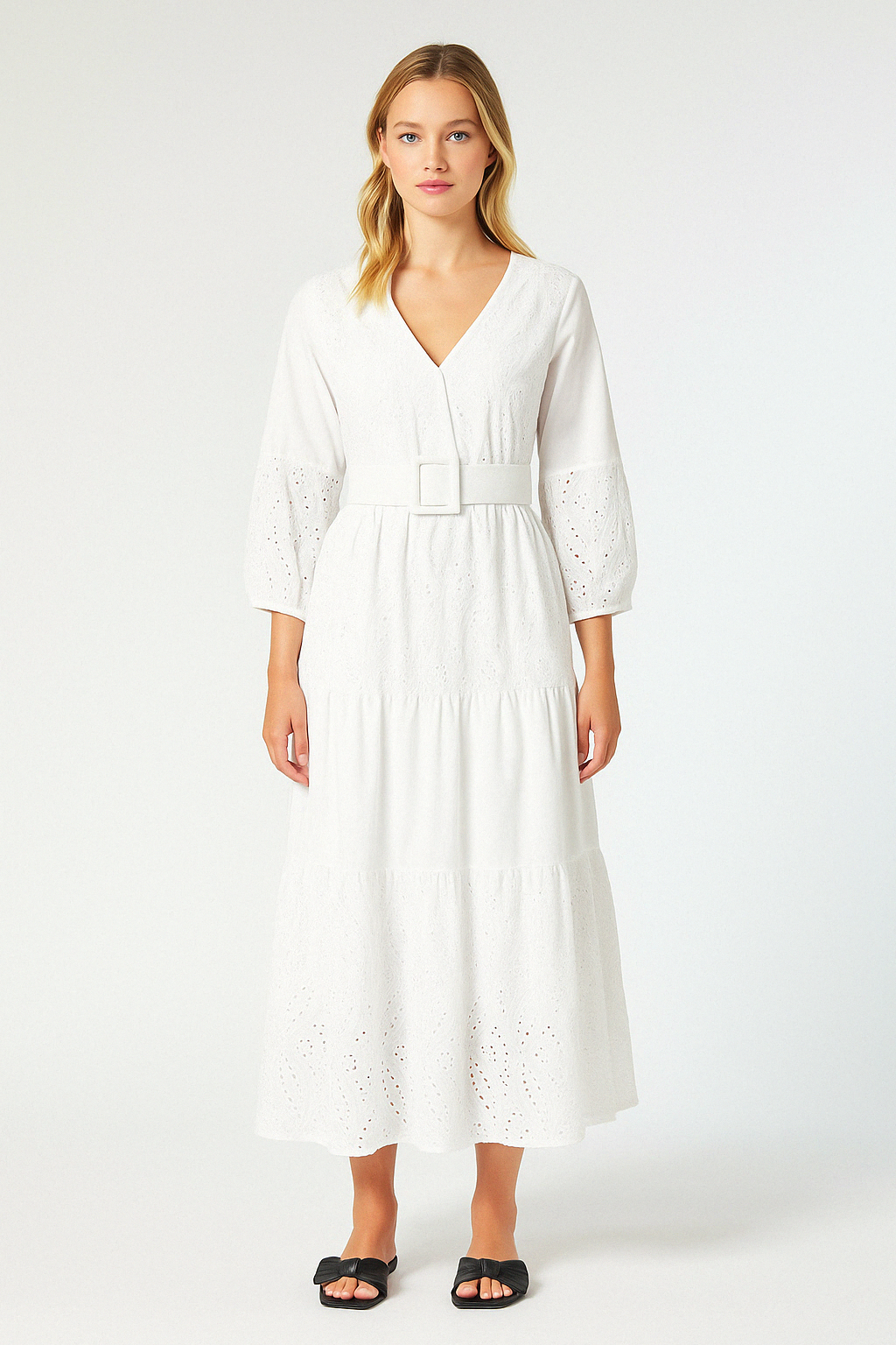 ONTANO Broderie Anglaise Cotton Dress —Persona by  Marina Rinaldi