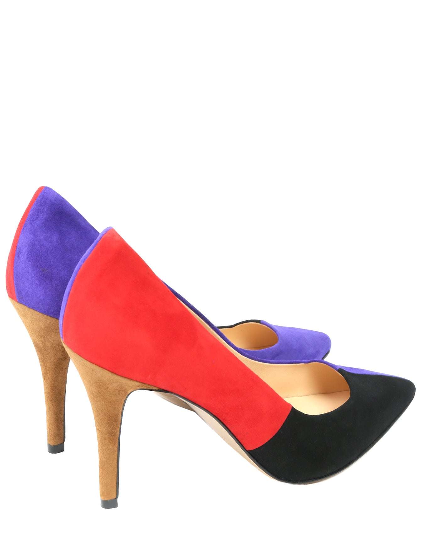 Elegant Suede Shoes LONTRA with vibrant multicolored inlays and soft genuine leather design