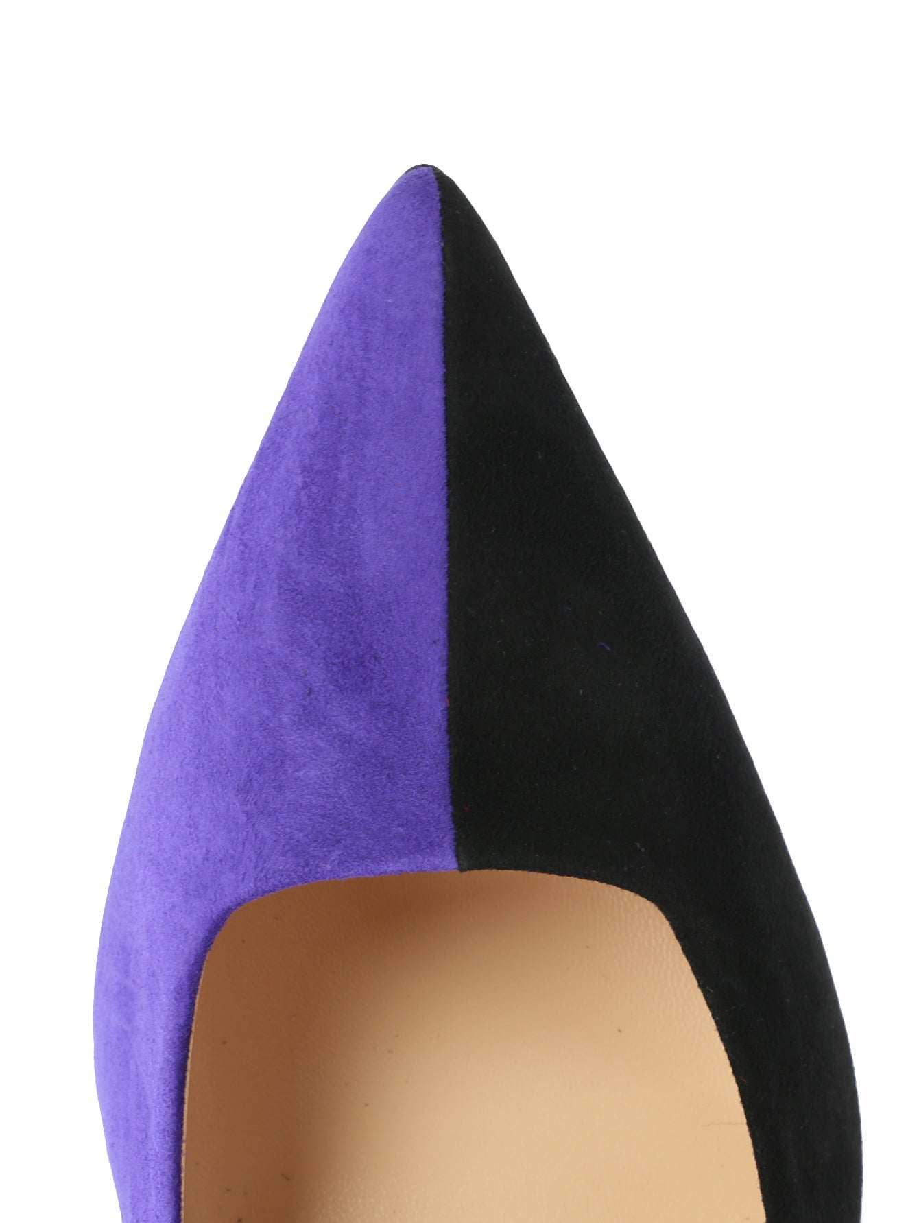 Elegant LONTRA suede shoes with vibrant multicolored inlays and comfortable design
