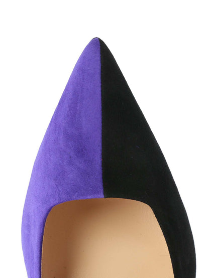 Elegant LONTRA suede shoes with vibrant multicolored inlays and comfortable design
