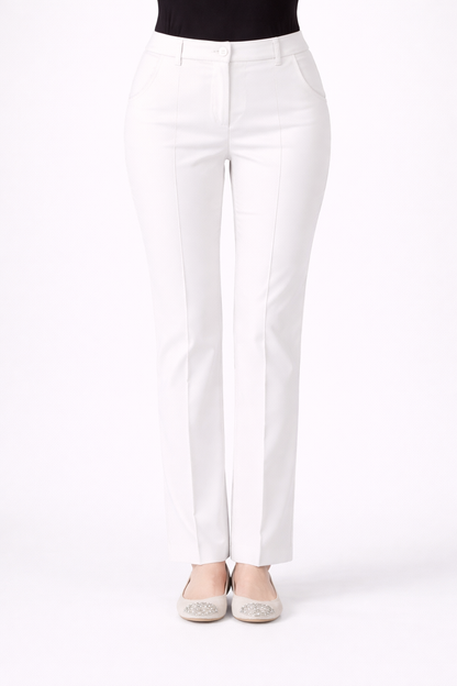 BAGORDO classic trousers by Persona by Marina Rinaldi tailored cotton stretch office wear