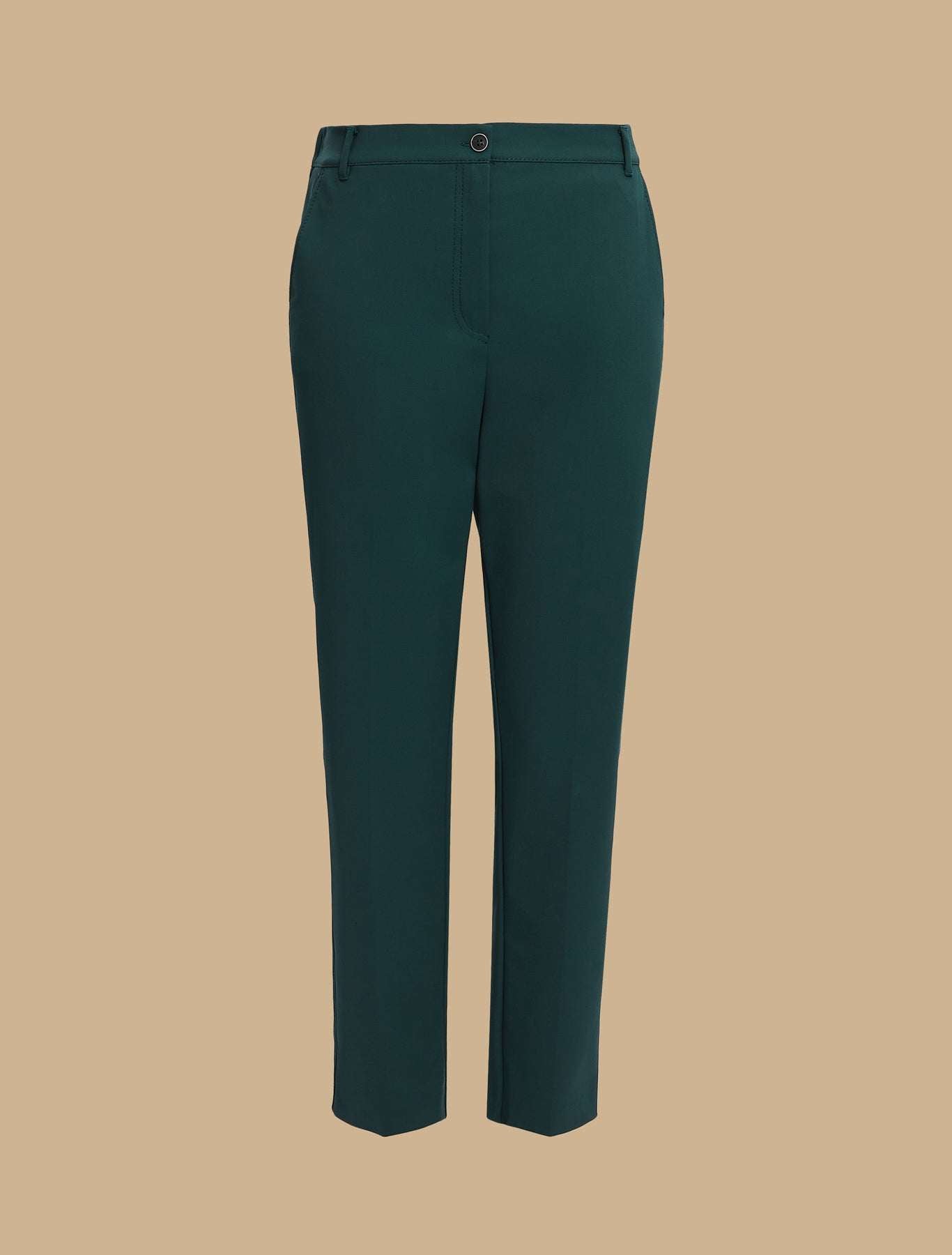 Slim fit Trousers RADICI in cotton and nylon technical fabric with belt loops and elastic waistband panel