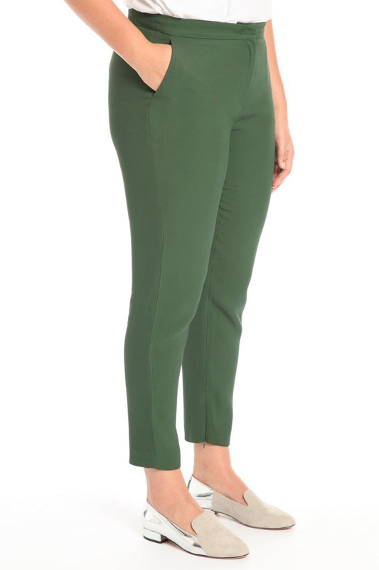 Trousers RAMPA knitted viscose trousers with zipper detail and French pockets for luxury style