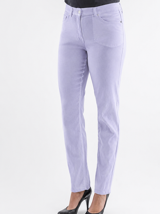 RISAIA classic trousers in linen-cotton blend with tailored waistband and pockets for polished summer looks