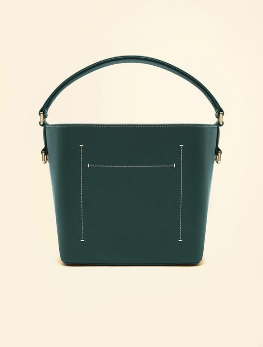 SABRINA bag stylish green women's tote with adjustable shoulder strap and drawstring closure