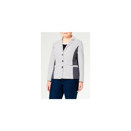 Thick tricot striped jacket